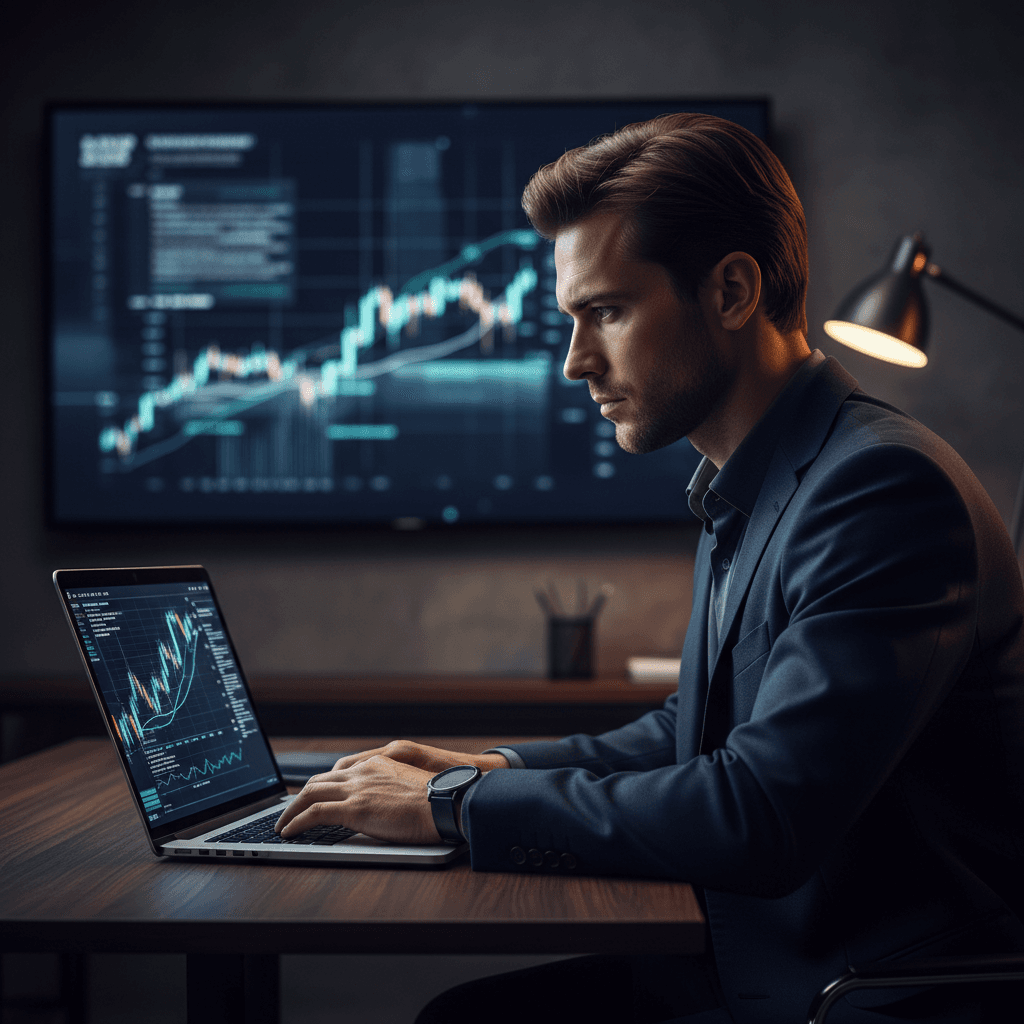 Professional reviewing IT due diligence assessment data